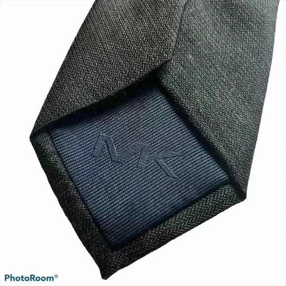 MICHAEL MK Michael Kors Gray Silk Blend Woven Tie - Picture 5 of 8